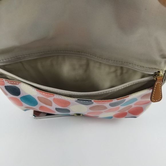 Fossil Coated Polka Dot Crossbody Purse. P75 - Picture 4 of 10